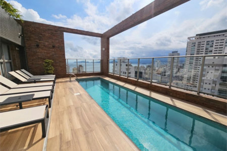 Apartamento com 2 dormitórios para alugar, 100 m² por R$ 12.500,02 - Aparecida - Santos/SP