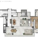 Apartamento à venda com 3 suítes em Brooklin Paulista, São Paulo, SP