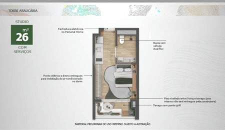 Studio à venda com 1 quarto em Vila Pirajussara, São Paulo, SP
