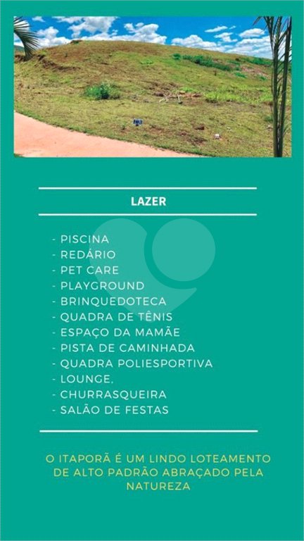 Terreno à venda no condomínio Itaporã de Atibaia, Atibaia - SP