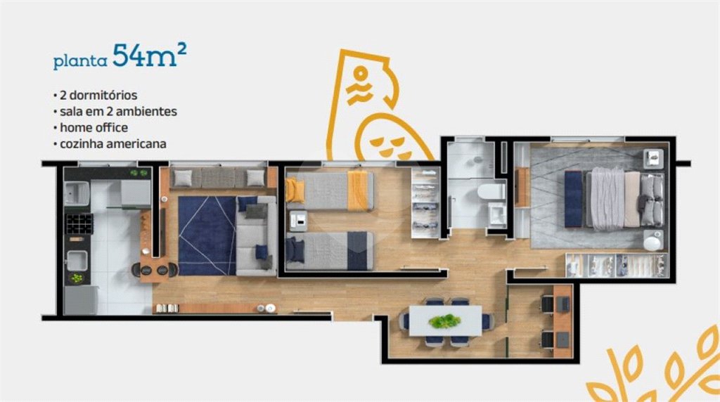 Apartamento à venda com 2 quartos em Parque Residencial Rafael Alcalá, Porto Feliz, SP