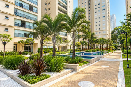 Apartamento de 106 m² no Auge Home Resort, porteira fechada, com 3 dormitórios, 1 suíte, varanda gourmet, 2 vagas, depósito e lazer completo.