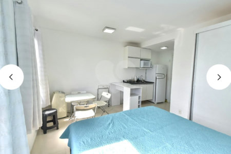 Vendo Studio novo, 14° andar, (apto 1401), 23 m2, sol da manhã com vista livre.