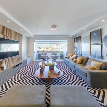 Apartamento de 149,51m2, 3 dormitórios, 1 suíte, toalete social, living 2 ambientes, 2 vagas fixas e lazer completo em Higienópolis.