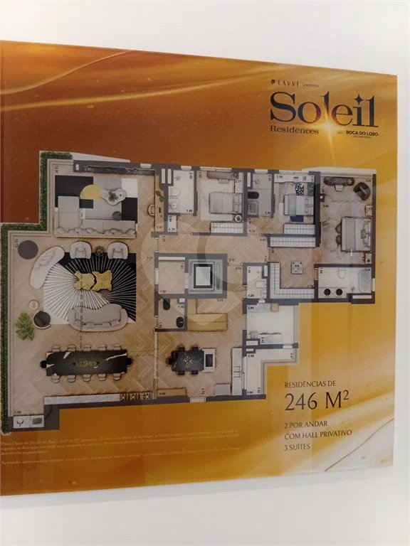 Soleil by Boca do Lobo: Apartamento de 246m² com 4 Suítes e 4 Vagas na Chácara Klabin ALTO PADRÃO