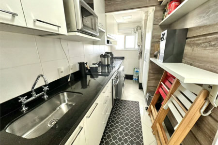 VENDA E LOCAÇÂO APARTAMENTO 54 M2 MOBILIADO NO ANÁLIA FRANCO - ANDAR ALTO