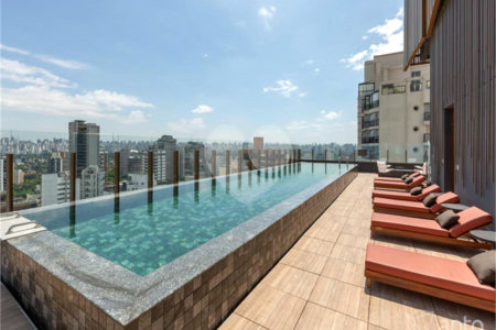 Maravilhoso Studio na Vila Nova Conceição, totalmente mobiliado 26 m2, 1 dormitório, 1 vaga