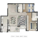 Apartamento à venda com 2 quartos, sendo 1 suíte, no Centro, Sorocaba, SP