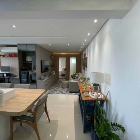 Apartamento 1 suíte com closet, 1 vaga demarcada, Embaré, Santos