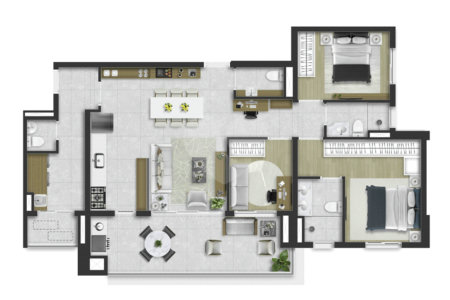 Apartamento à venda com 4 quartos, sendo 2 suítes, em Boa Vista, Sorocaba, SP