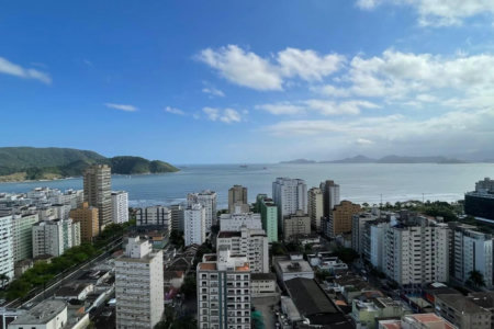 Apartamento com 2 dormitórios à venda, 100 m² por R$ 2.300.000,00 - Aparecida - Santos/SP