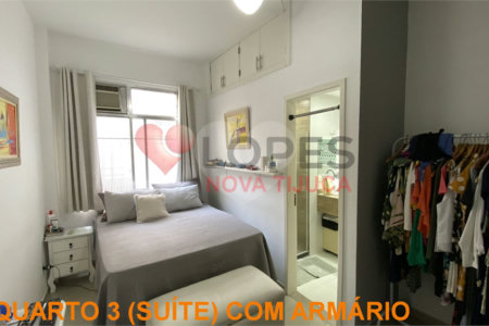 Apartamento à venda com 3 quartos, sendo 1 suíte, em Tijuca, Rio de Janeiro, RJ