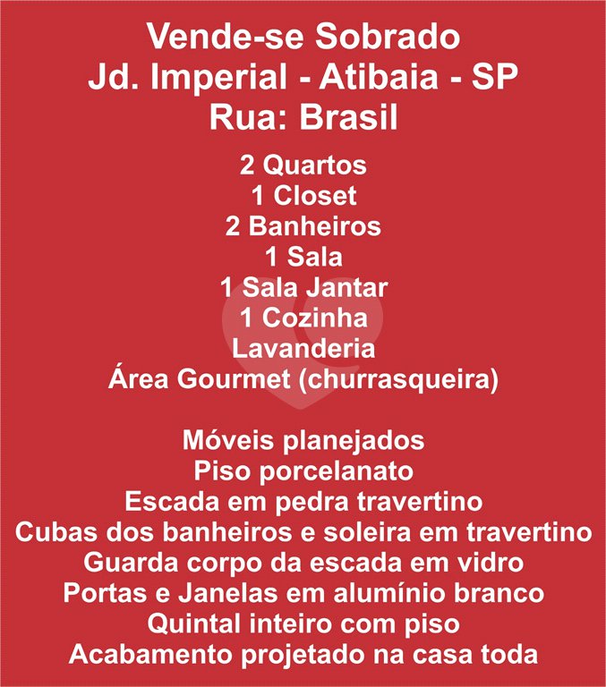Casa á venda em Atibaia SP