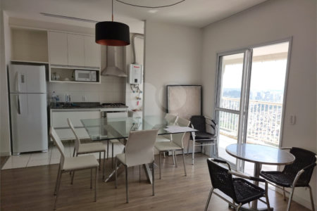 Apartamento de 67m² com 1 suíte, vaga de garagem, todo mobiliado para alugar - Fazenda Morumbi