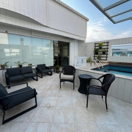 Cobertura com 2 dormitórios à venda, 175 m² por R$ 1.490.000,00 - Pompéia - Santos/SP