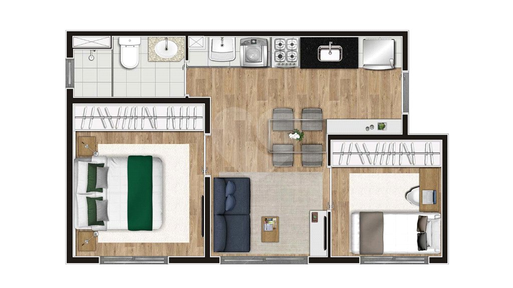 Apartamento à venda com 2 quartos em Barra Funda, São Paulo, SP