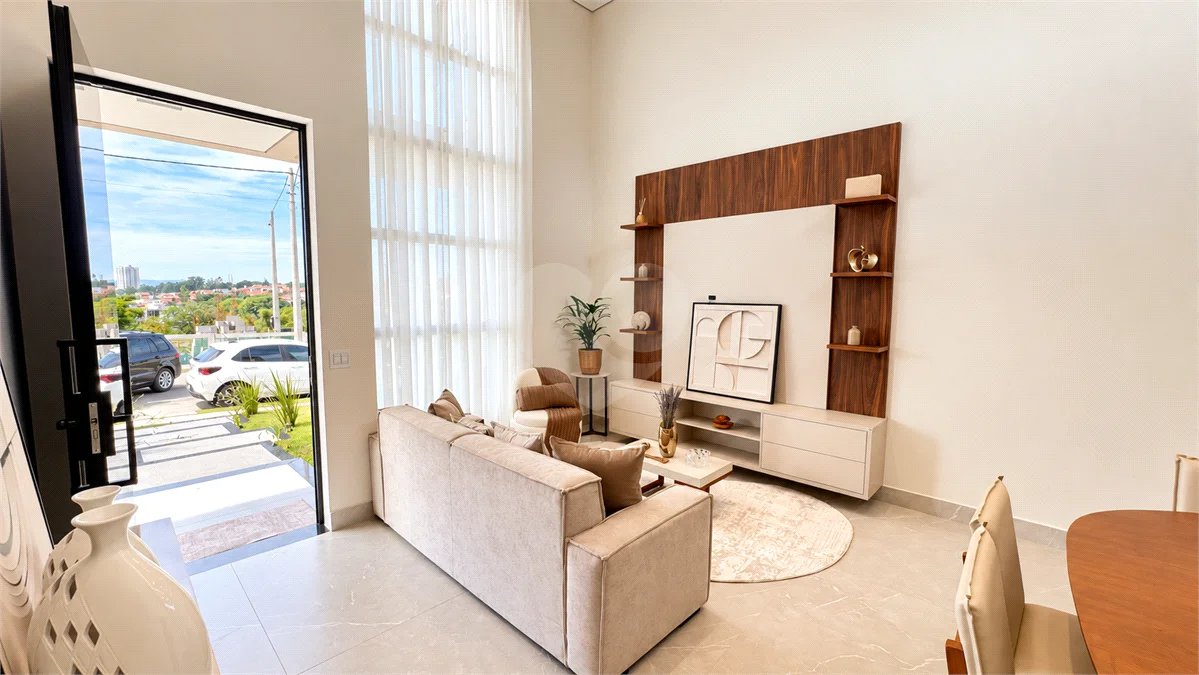 Indaiatuba - Casa condomínio Park Vista Real - AT : 200m - AC : 140m - Boiller Instalado - torneiras quentes - 3 quartos : sendo 1 suite - Suite - Ar Condicionado Samsung 12 Btu’s; arandelas de cabeceira , Dommus Closet . Esquadria , porta automática . 2 Quartos - Ar Condicionado Samsung 9 Bt