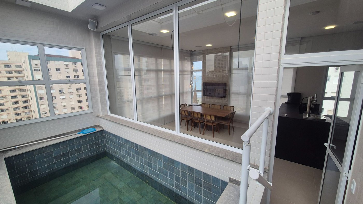Cobertura com 3 dormitórios, 166 m² - venda por R$ 3.490.000,00 ou aluguel por R$ 35.990,00/mês - Embaré - Santos/SP