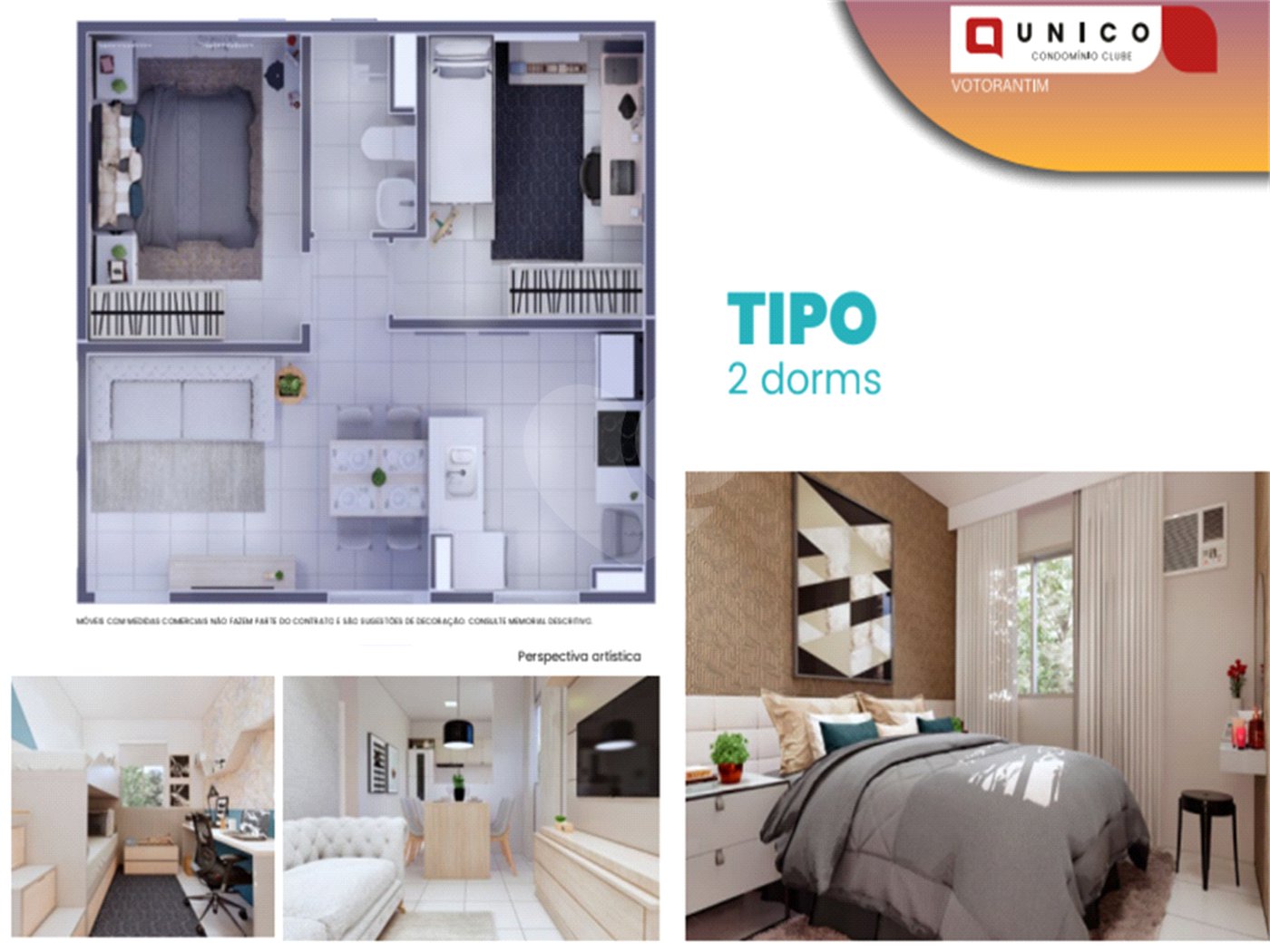 Apartamento à venda com 2 quartos em Vila Santo Antônio, Votorantim, SP
