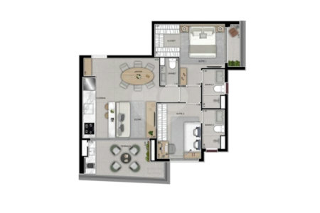 Apartamento à venda com 2 suítes em Mirandópolis, São Paulo, SP