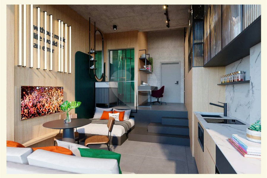 Apartamento à venda com 1 quarto em Perdizes, São Paulo, SP