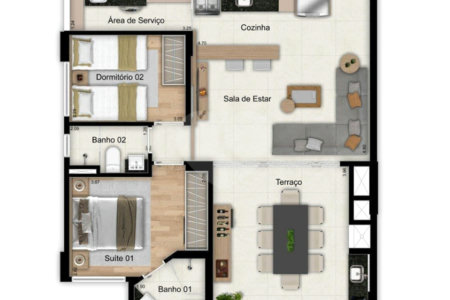 Apartamento à venda com 2 quartos, sendo 1 suíte, em Santa Teresinha, São Paulo, SP