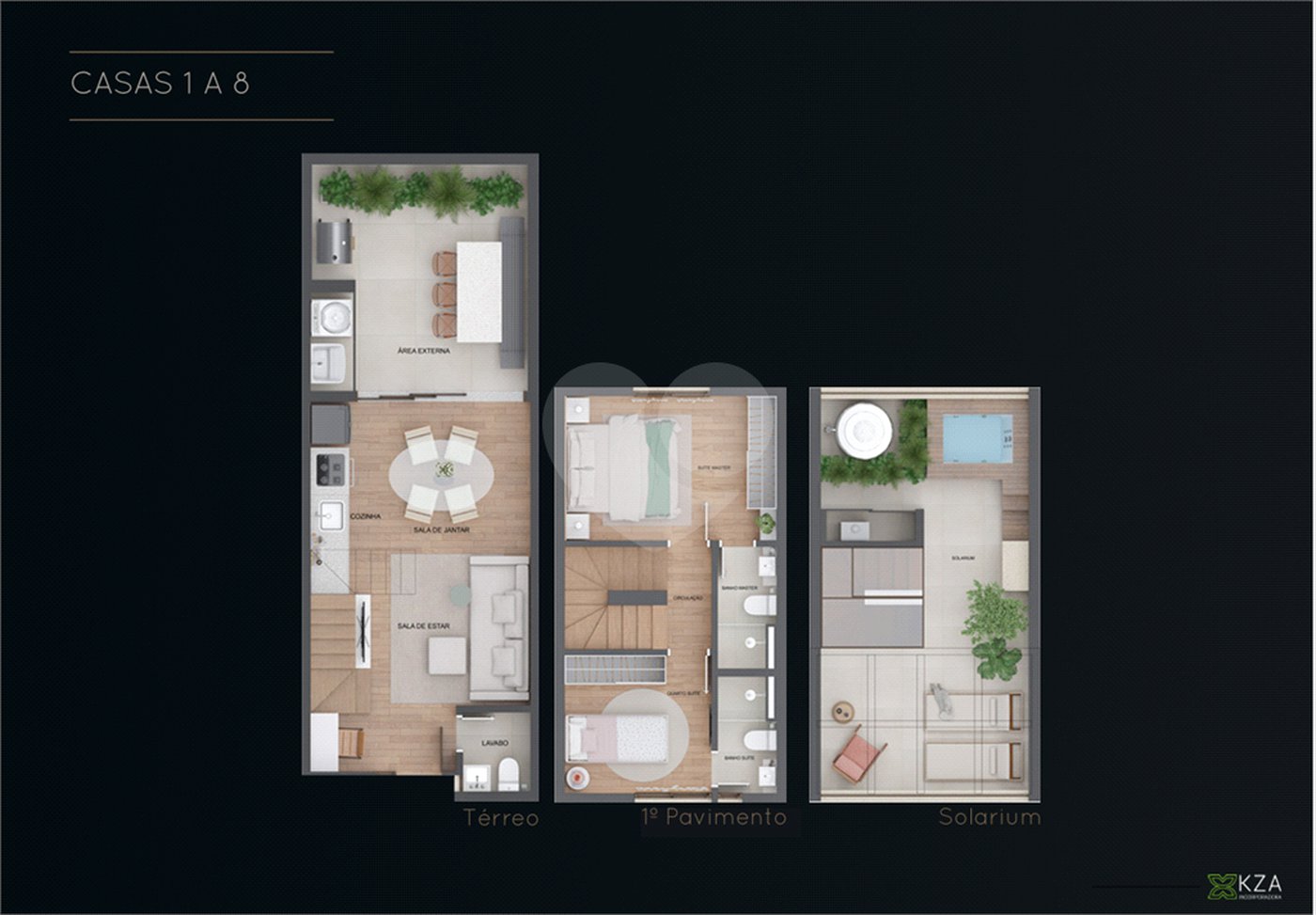 Casa à venda com 3 suítes no condomínio Kza Brooklin, São Paulo - SP