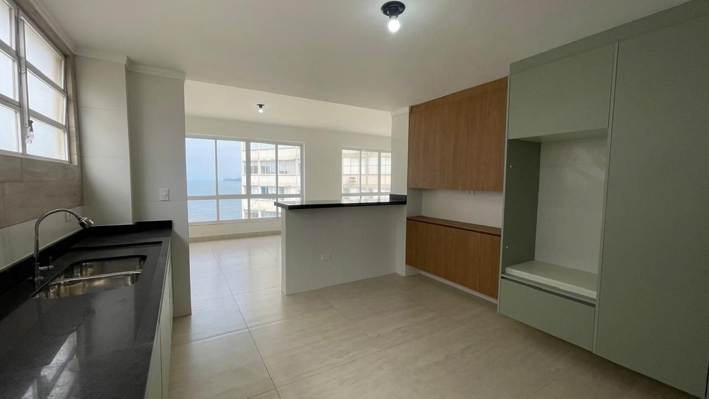 Apartamento com 3 dormitórios à venda, 184 m² por R$ 1.380.000,00 - José Menino - Santos/SP