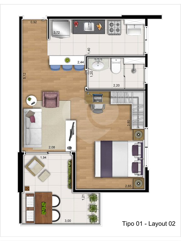 Apartamento à venda com 1 suíte em Vila Gomes, São Paulo, SP