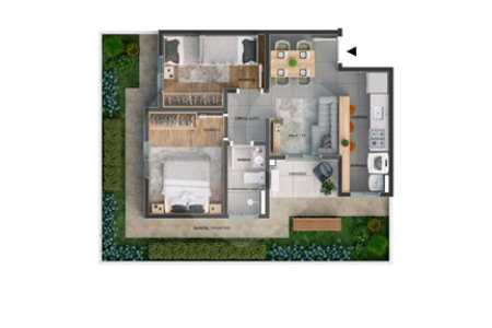 Apartamento à venda com 2 quartos em Caguassu, Sorocaba, SP