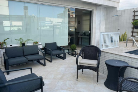 Cobertura com 2 dormitórios à venda, 175 m² por R$ 1.490.000,00 - Pompéia - Santos/SP
