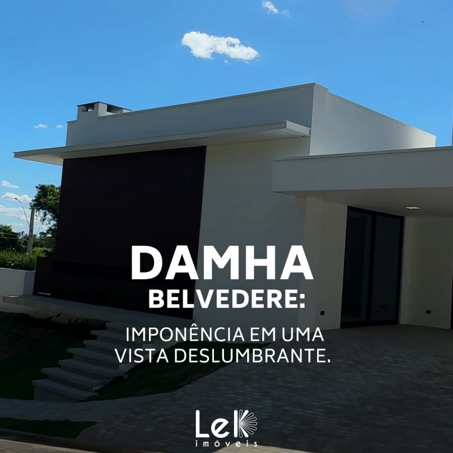 Casa à venda com 4 quartos, sendo 2 suítes, no condomínio Residencial Damha Belvedere, Presidente Prudente - SP