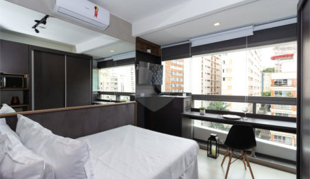 Apartamento à venda ou para alugar com 1 quarto em Pinheiros, São Paulo, SP