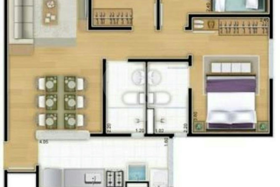 Apartamento à venda com 3 quartos, sendo 1 suíte, em Pirituba, São Paulo, SP