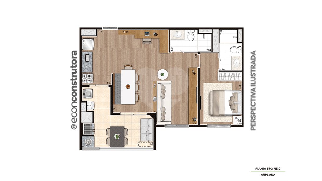Apartamento à venda com 2 quartos, sendo 1 suíte,  em Jaguaré, São Paulo, SP