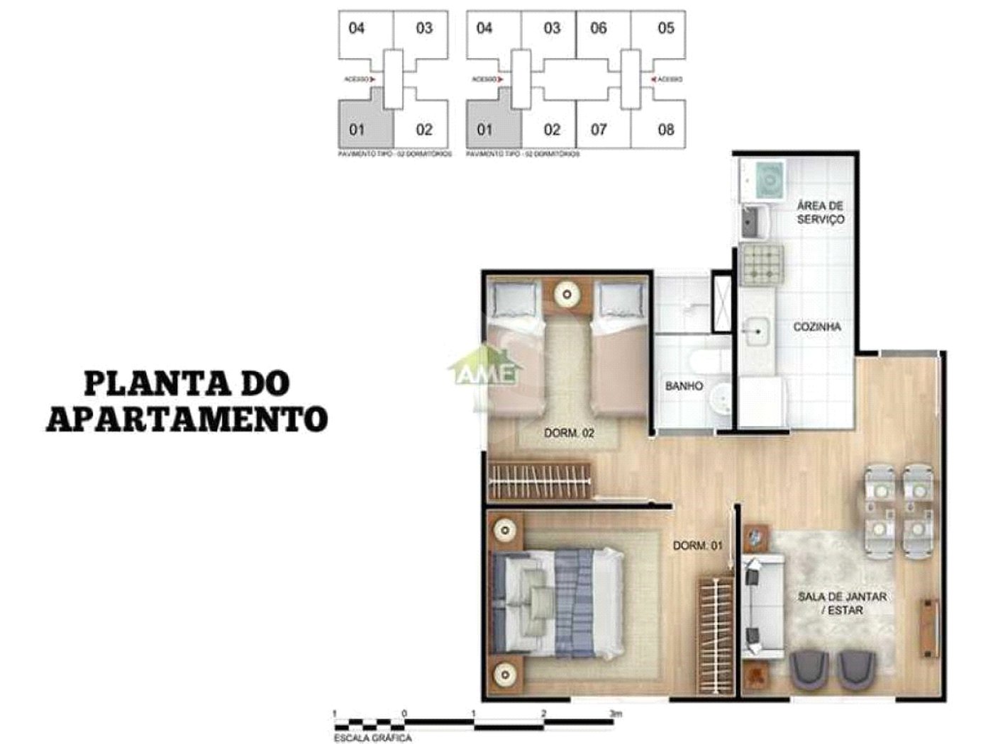 Apartamento à venda com 2 quartos em Guaratiba, Rio de Janeiro, RJ