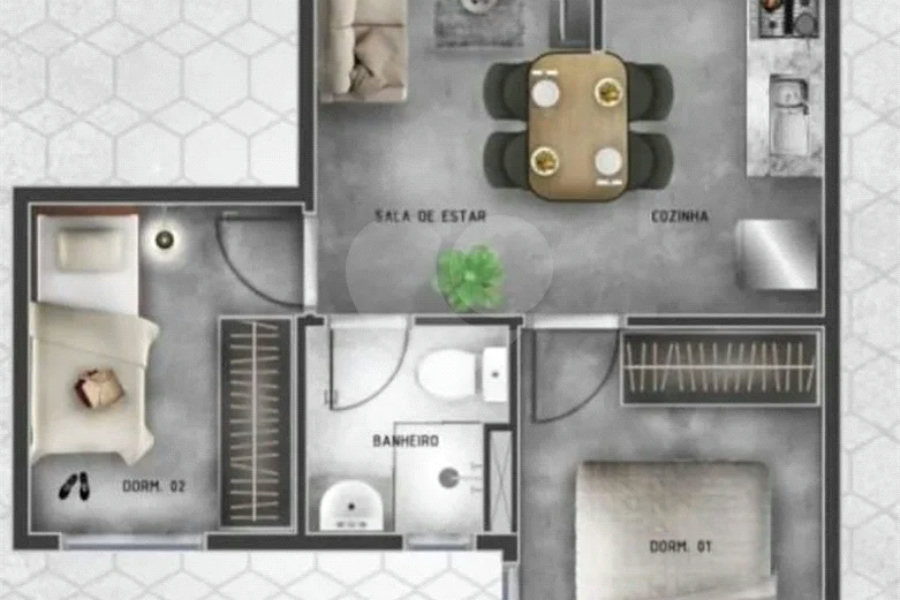 Apartamento à venda com 1 quarto em SANTANA, São Paulo, SP