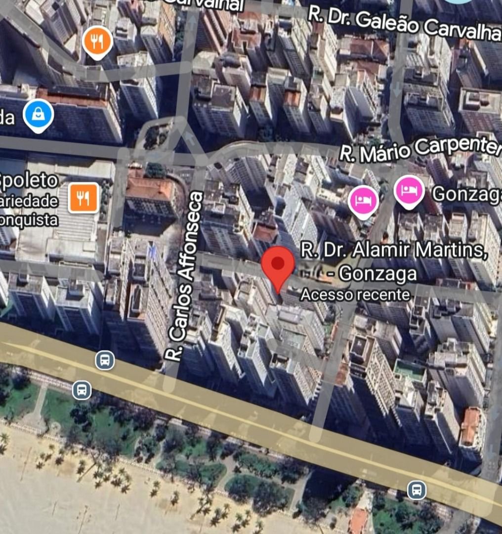 Apartamento com 1 dormitório à venda, 60 m² por R$ 490.000,00 - Gonzaga - Santos/SP