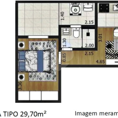 Apartamento à venda com 1 quarto em Santana, São Paulo, SP