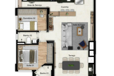 Apartamento à venda com 2 quartos, sendo 1 suíte, em Santa Teresinha, São Paulo, SP