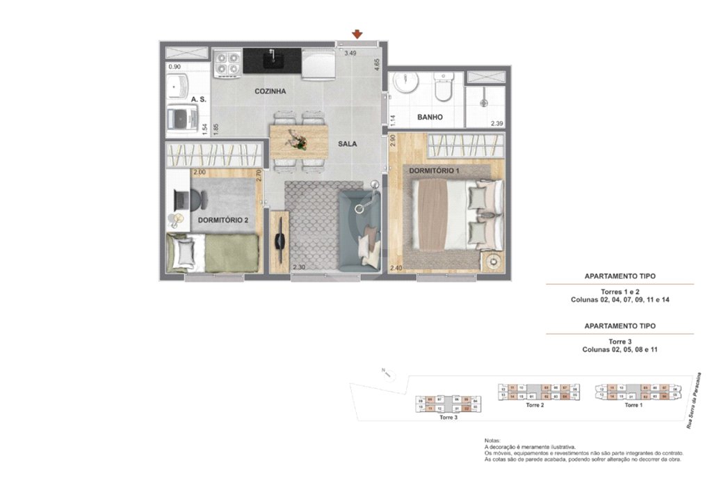 Apartamento à venda com 2 quartos em Mooca, São Paulo, SP