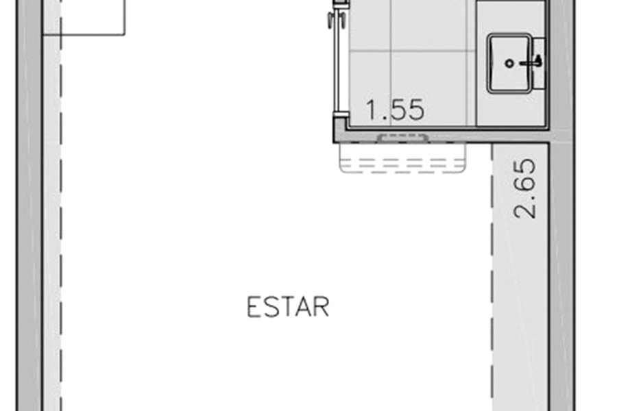 Apartamento à venda com 1 quarto em Perdizes, São Paulo, SP