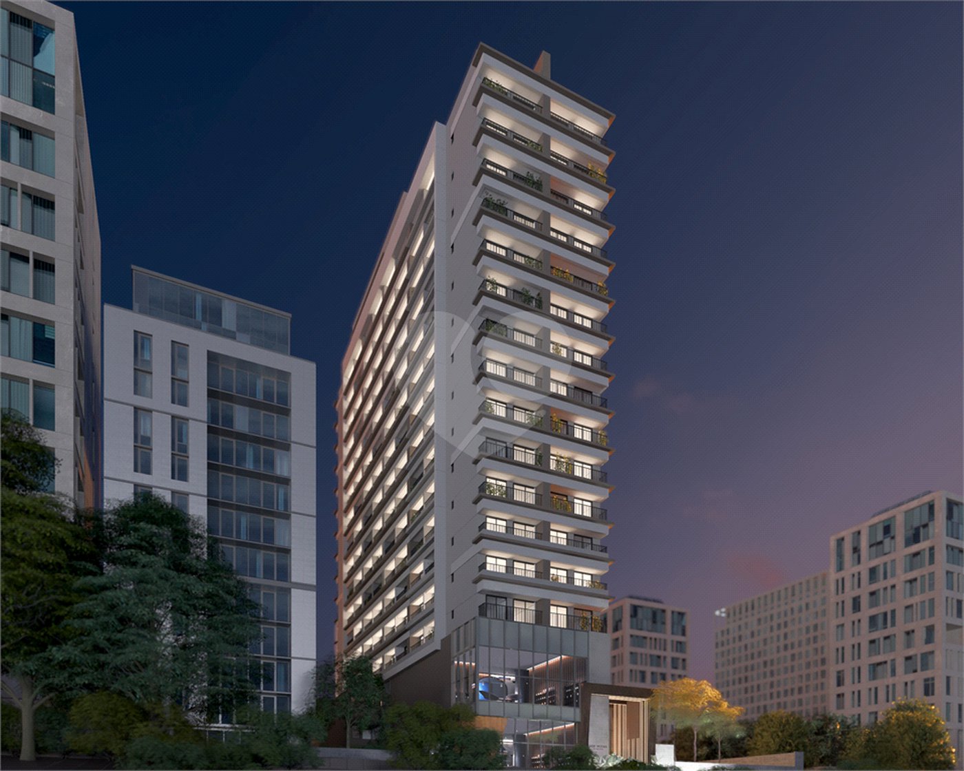 Apartamento mobiliado de 41m² à venda em Moema – 1 DORMITORIO MOBILIADO