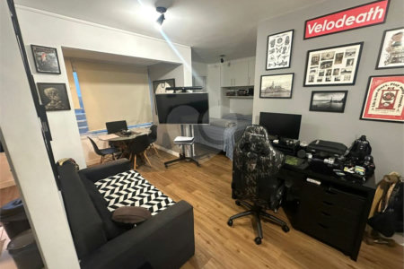 Apartamento à venda Bela Vista, 38m², andar alto, 1 dormitório, 1 vaga, lazer, porteira fechada