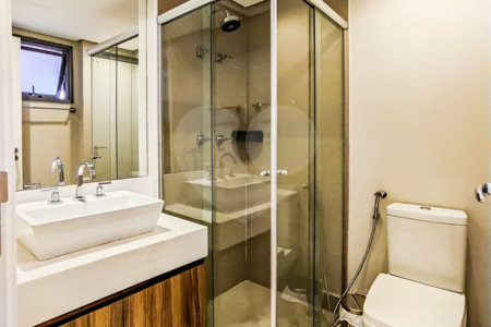 Apartamento totalmente mobiliado com ar-condicionado localizado no coração do Brooklin!!!