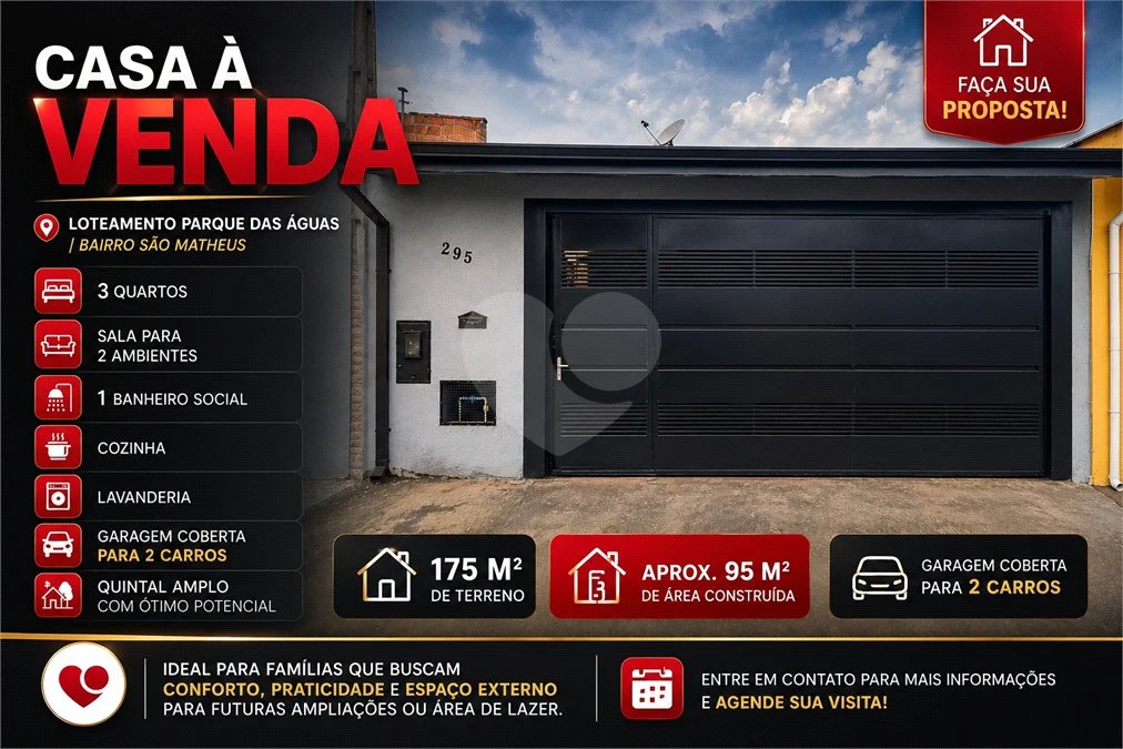 Casa à Venda – Loteamento Parque das Águas | Bairro São Matheus