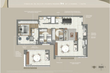 Apartamento à venda com 3 quartos, sendo 1 suíte, em Jardim das Acácias, São Paulo, SP