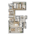 Apartamento à venda com 4 quartos, sendo 2 suítes, em Perdizes, São Paulo, SP