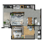 Apartamento à venda com 1 suíte em Jardim Terceiro Centenário, Atibaia, SP