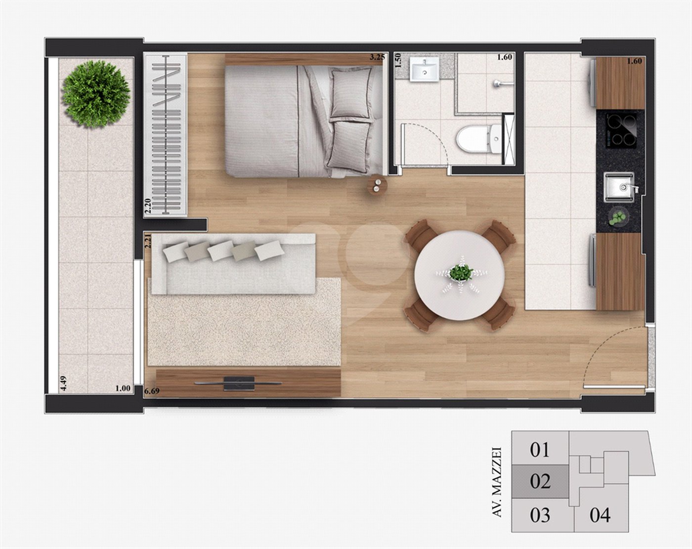 Apartamento à venda com 1 quarto em Vila Mazzei, São Paulo, SP